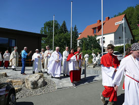 Festgottesdienst zum 1.000 Todestag des Heiligen Heimerads auf dem Hasunger Berg (Foto: Karl-Franz Thiede)